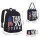 thumbnail image 2 of Disketp Veterans Day2 Mochila Estampada de Gran Capacidad con Lonchera y Estuche, Set de 3 Piezas para Estudiantes, 2 of 7