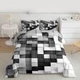 thumbnail image 2 of Homewish Colorful Plaid Grid 2pcs Bedding Comforter Set For Boys Girls,Futuristic Cubes Twin Comforter Sets,Abstract Geometric Breathable Bedding Set,Super Cozy Room Decor,Reversible, 2 of 8