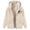 Beige, variant on Unisex Heart Sketch Print Zip Up Sherpa Lined Hoodie Long Sleeve Warm Fleece Jacket With Pockets 1pc M-3XL True To Size