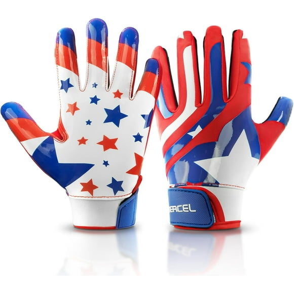 Youth Football Gloves Kids Sticky Receiver Gloves Grip Football Glove for Boys Girls