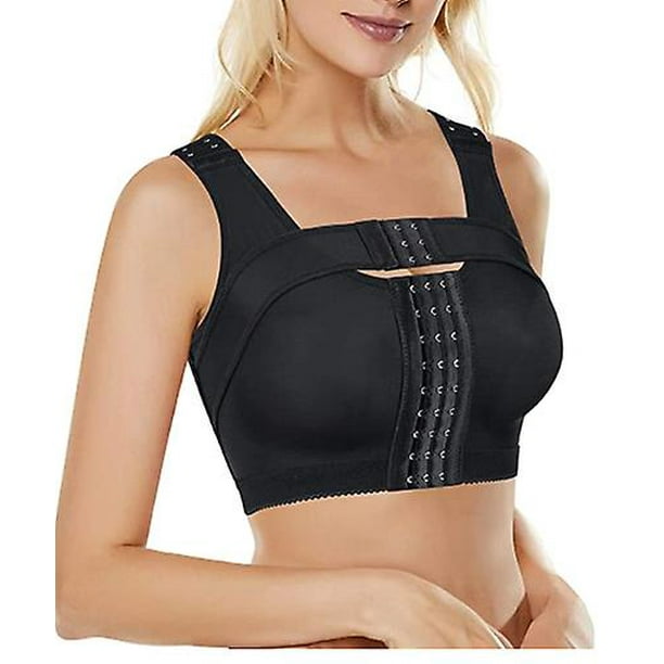 Women's Underwear Front Button Bra,fixed And Pressurized Breast