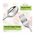 thumbnail image 2 of 30 Pieces Kids Silverware Set Stainless Steel Toddler Utensils Flatware Set Toddler Silverware Spoons and Forks Set, 2 of 6