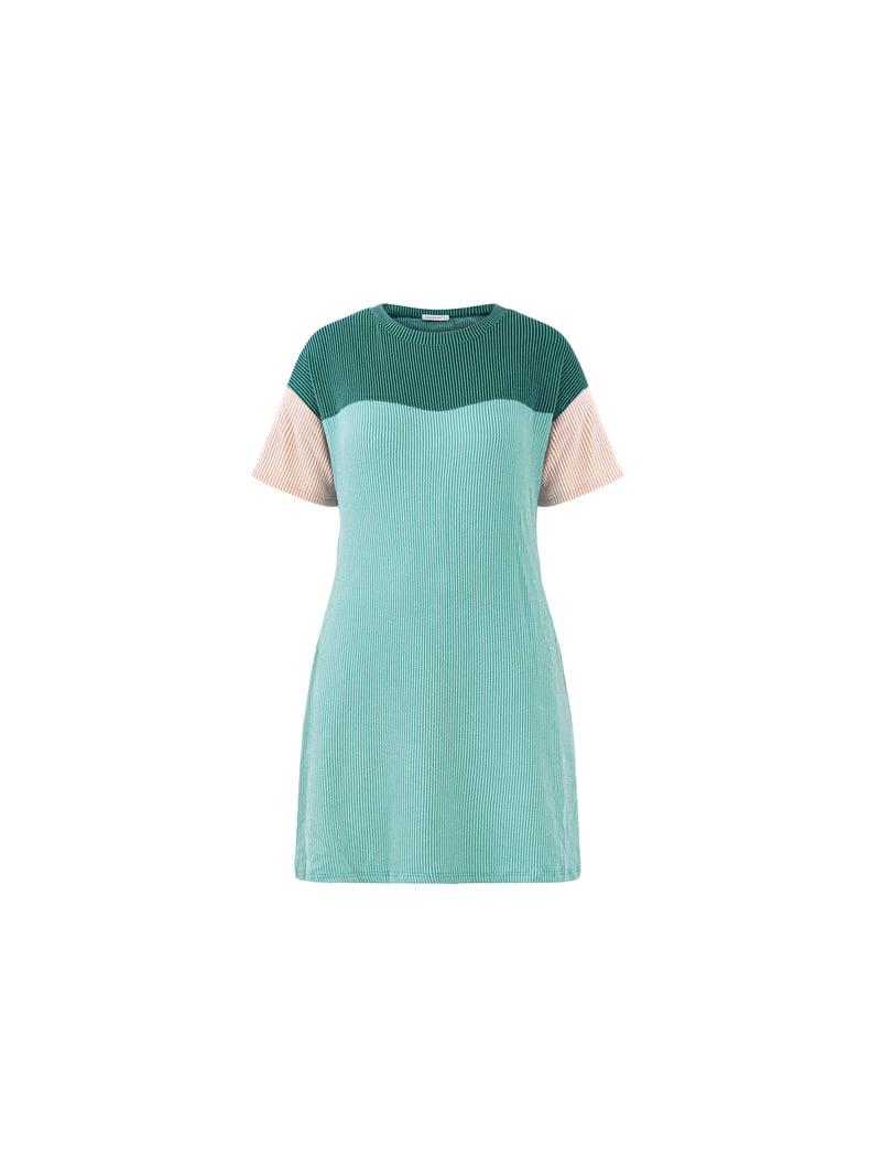 Fantaslook Summer Color Block Dress, Crewneck, Short Sleeve, Ribbed, with  Pockets - Walmart.com