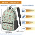 thumbnail image 3 of Boxer and Floral Green Pattern 17" Waterproof Oxford School Backpacks for Teens, S-Shape Padded Straps, for School, Travel, Hiking, Camping, 3 of 5
