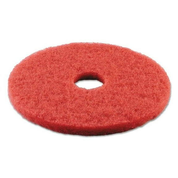 14 in. dia Standard Buffing Floor Pads - Red - 5 per Case
