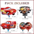 thumbnail image 2 of 8 Pcs Lightning McQueen Foil Balloons Set Digit 1-9 Years Old Baby Shower Kids Racing Cars Themed Birthday Party Decorations, 2 of 5