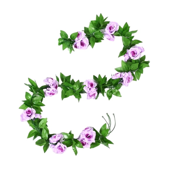 Party Table Decor Artificial Flower Garland with Roses Fake Silk Floral Vines for Wedding Home Party Green Runners for Tables