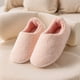 thumbnail image 4 of Pantuflas Tipo Mocasín Sin Cordones para Mujer Felpa Forro Polar Rizado Otoño E Invierno, 4 of 9