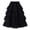 Black, variant on Girls Tiered Maxi Skirt, High Waist Fluffy Cake Long Skirt with Elastic Waist for Kids