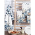 thumbnail image 2 of Blue Coastal Starfish Kitchen Dish Towels for Drying Dishes Set of 4, Beach Nautical Shell Eucalyptus Summer Waffle Weave Microfiber Hand Tea Bathroom Towels Quick Dry & Absorbent Towel 15.7x23.6, 2 of 7