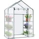 thumbnail image 2 of Muyoka Reemplazo de la cubierta de invernadero portátil Cubierta de invernaderos pequeños portátiles con puerta con cremallera enrollable para protección contra heladas frías Hierba Flor Cultivo de ve Muyoka Hogar, 2 of 7