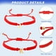 thumbnail image 3 of 2 piezas pulsera de la amistad cuerda trenzada pulsera encanto ajustable hecho a mano, 3 of 6