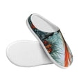 thumbnail image 3 of KLL Exotic Birds Forest Pattern Adult Unisex Cozy Slippers,Fuzzy Slip-on Slippers TPR Sole Slippers Comfort Plush Home Footwear for Indoor & Outdoor-35/36, 3 of 7