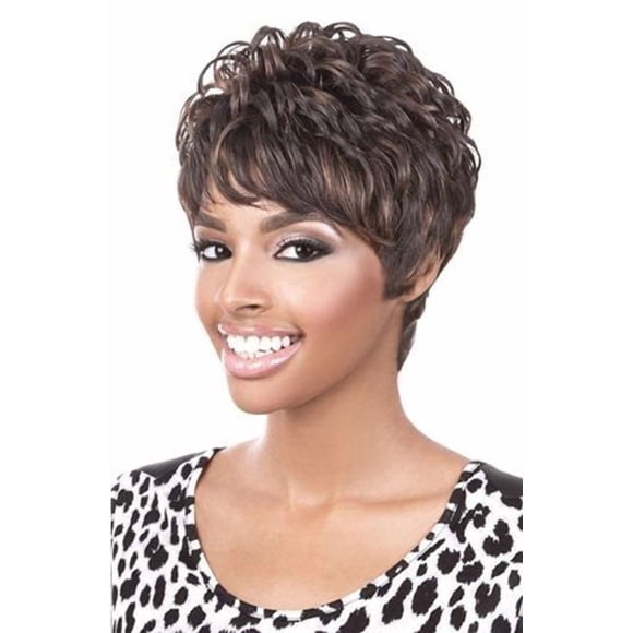 European and American hairstyles sexy style short curly hair gradient Colour headgear WIG