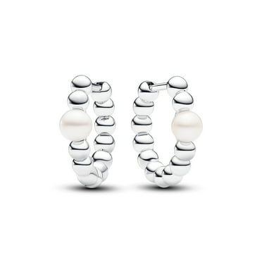 Pandora Treated Freshwater Cultured Pearl & Beads Hoop Earrings - 293178C01