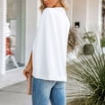thumbnail image 2 of Women Elegant Cape Blazer Split Sleeve Open Front Casual Workwear Ol Blazer, 2 of 8