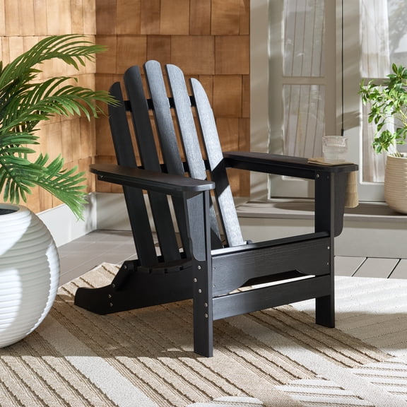 SEI Carla All Weather Adirondack Chair, Black