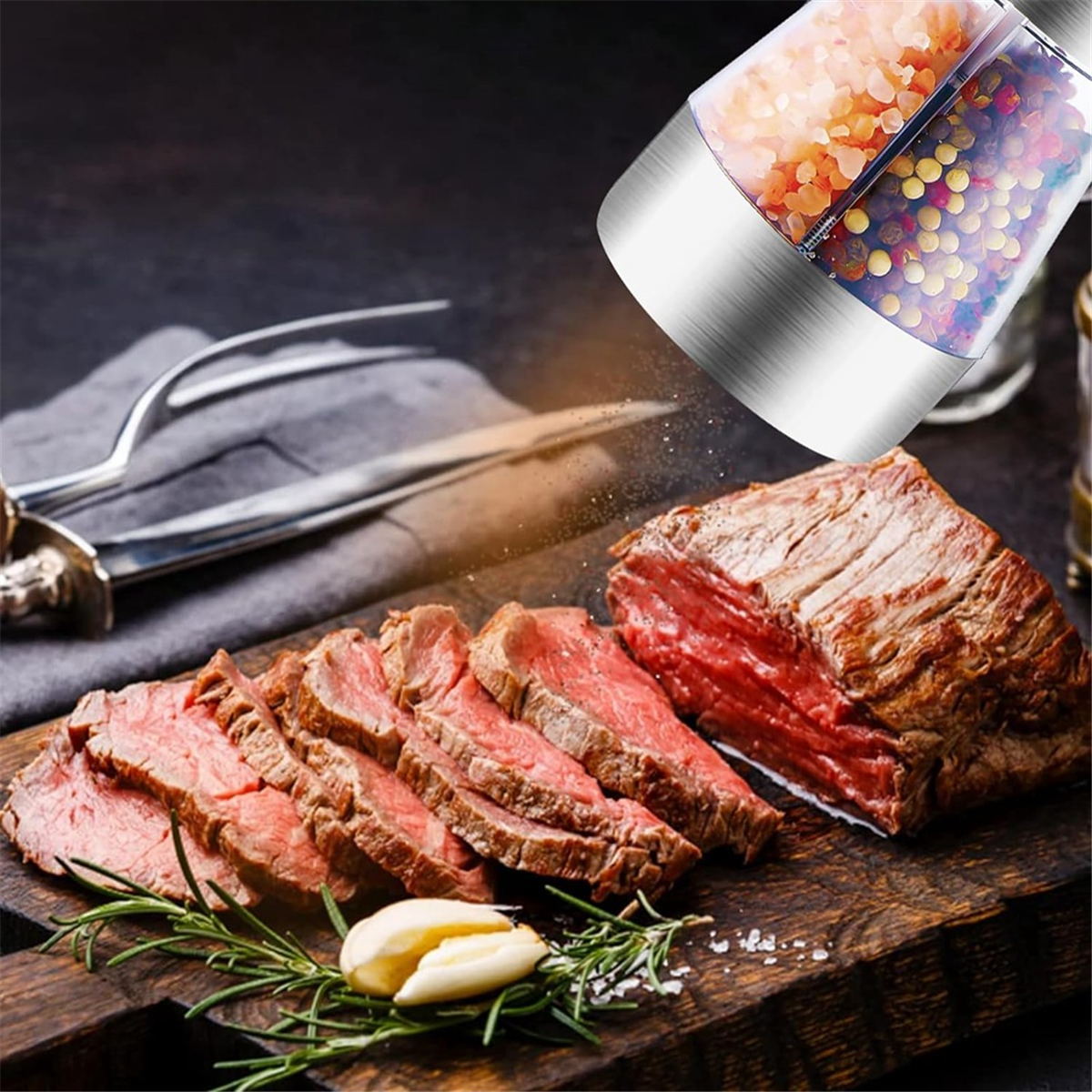 Electric Salt and Pepper Grinder Set