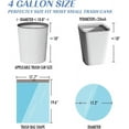 Charmount 4 Gal Blue Trash Bags-Beachside Breeze, for Kitchen ...