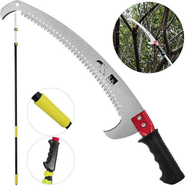 VEVOR Telescopic Pole Saw 6 18 Foot Landscaping Pole Saw w 2 Foot