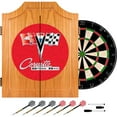 thumbnail image 1 of Trademark Poker Corvette C2 Red Wood Dart Cabinet Set, 1 of 1