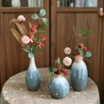 thumbnail image 2 of Jarrones pequeños para flores, jarrones con forma de capullo, jarrones para centros de mesa, jarrones de cerámica para decoración del hogar, jarrones pequeños para decoración, jarrones pequeños para, 2 of 6