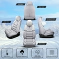 thumbnail image 5 of DIKSOAKR Winter Car Seat Covers Fit for Subaru Legacy 1995-2025 Plush Warm Automotive Front Seat Covers Soft Fuzzy Seat Cushion Protector (2 Seat,Grey), 5 of 7