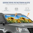thumbnail image 4 of Salouo Sky Golden Sunflower Field B Pattern Car Windshield Sun Shade Foldable | Front Windshield Shade for Sun, Heat and UV Rays | Interior Sun Protection-Small, 4 of 6