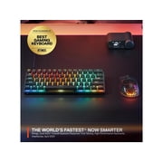 SteelSeries Apex Pro Mini Gen 3 OmniPoint 3.0 HyperMagnetic Switches — Adjustable Actuation — Rapid Trigger — Game-Ready Presets — Protection Mode — Rapid Tap/SOCD — RGB — PBT Keycaps — USB-C