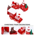 thumbnail image 3 of IFANLANDOR Christmas Train Red Wood 1 Set For Tabletop Adornment And Joyful Statue, 3 of 7