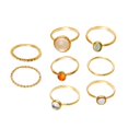 thumbnail image 4 of 8x anillos de apilamiento de s cadena metálica apilable, Oro Hugo Anillos de nudillo, 4 of 10
