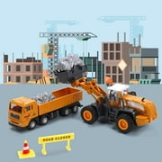 JoyStone Construction Vehicles Boys Toy Playsets, Crane Truck Excavator Crane Dump Truck Toy Car Sets Gift for Kids Toddlers
