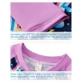 thumbnail image 6 of HOTWINTER Girls Long Sleeve One Piece Swimsuit Zipper Rashguard Swimwear 2-12 Years, 6 of 7