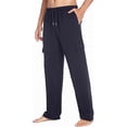 thumbnail image 2 of WQD Mens Cargo Sweatpants Baggy Gym Sweat Pants Drawstring Wide Leg Casual Lounge Pants with Pockets, 2 of 6