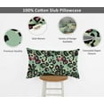 thumbnail image 4 of Vargottam Luxury, Printed Mint Green6 CushionCoversDecorative PillowCoversLumbarThrow Pillowcase -24x14Inches, 4 of 6