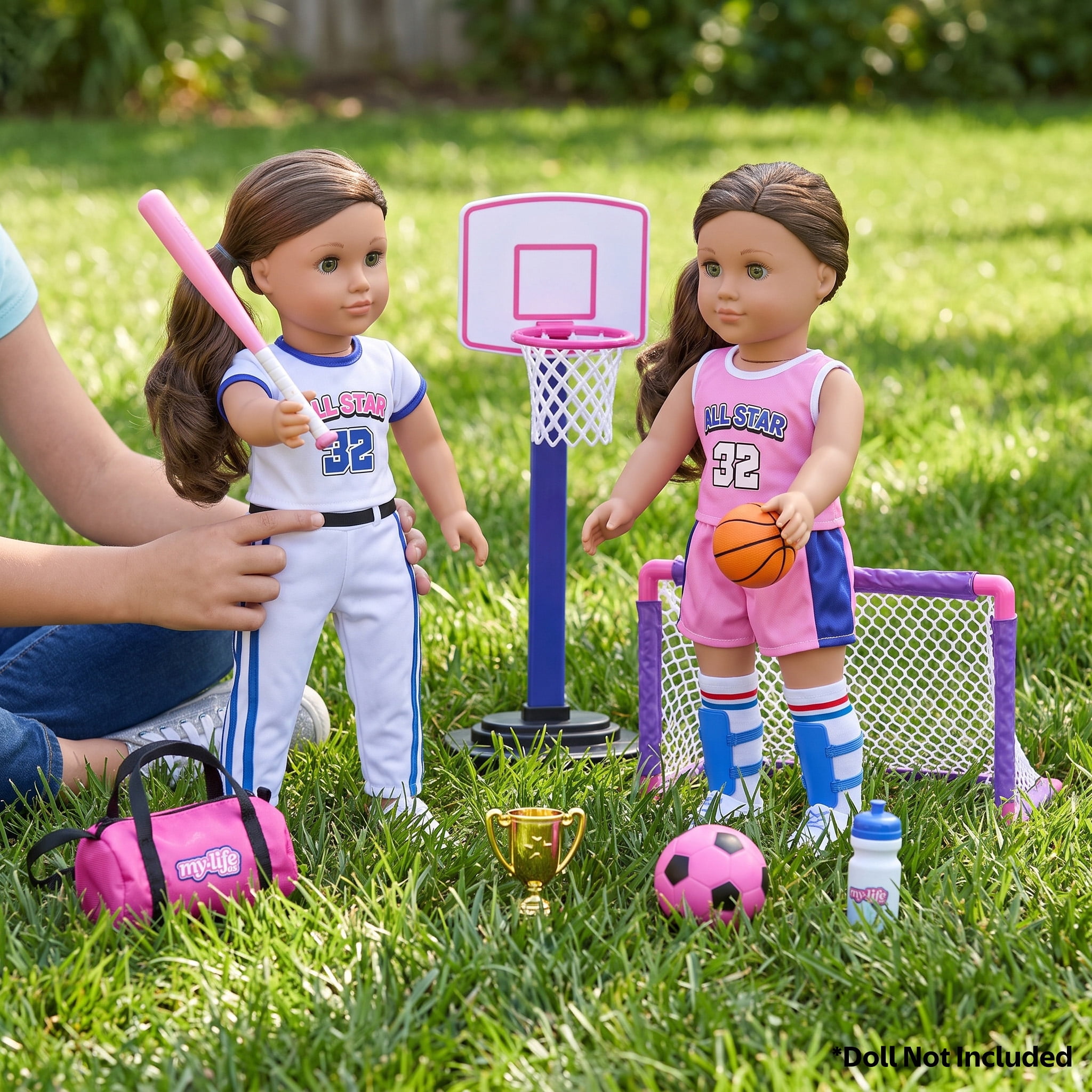 My Life As All Star Sports Play Set for 18-Inch Dolls, 18 Pieces