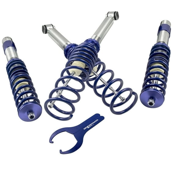 Maxpeedingrods Street Lowering Coilovers Shocks Struts Blue For BMW E39 5-SERIES Sedan 97-03 Fits select: 2000 BMW 528 IT, 2002-2003 BMW 530 I AUTOMATIC