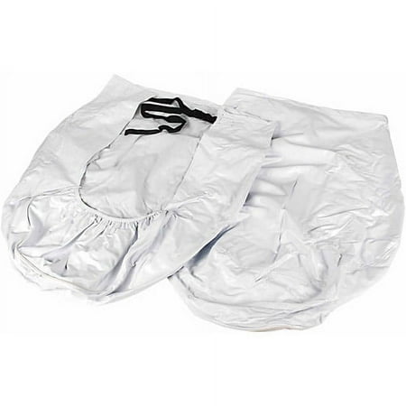 Camco 45321 Vinyl RV Wheel and Tire Covers 24" - 26", Arctic White, Pack of 2