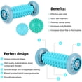 thumbnail image 4 of 3 st igelkott fotmassageboll, fotmassagerulle, reflexologiball, plantar fasciitavlastningsmassageapparat för avkoppling och lindring av muskelvärk, 4 of 5
