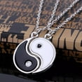 thumbnail image 5 of SSKFHGI New White Tai Chi Necklace New Hip-Hop Male And Female Students Simple Fashion Personality Black And White Tai Chi Necklace Fan Gift All-Match Sweater, 5 of 7