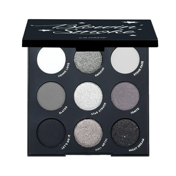 Paleta de sombras de ojos Colourpop Blowin' Smoke Silver 9 tonos
