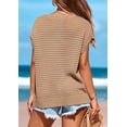 thumbnail image 2 of PRETTYGARDEN Womens Spring Tops Summer Shirts Crochet Cap Sleeve Sweater Pullover Cute Crew Neck Beach Cover Ups, 2 of 8