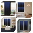 thumbnail image 7 of Navy Blue Black Ombre Window Privacy Film, Modern Abstract Striped Gradient Static Cling UV Sun Blocking Heat Control Window Tint Day and Night, Non-Adhesive One Way Privacy Cover 35.4''x78.7'', 7 of 7