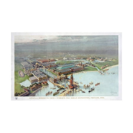 - Official Birdseye View. World's Columbian Exposition, Chicago, 1893 Print Wall Art