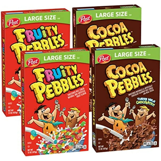 Fruity Pebbles And Cocoa Pebbles Large Size Variety Pack Gluten Free
