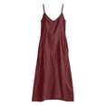 thumbnail image 3 of zbxnLI Women's Maxi Dress Spaghetti Strap Casual Loose Long Dresses with Pockets Summer Beach Vacation Sundress, 3 of 7
