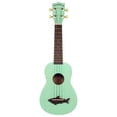 thumbnail image 2 of Kala MK-SS-GRN Makala Shark Soprano Ukulele - Surf Green Bundle with Hard Case, Tuner, Austin Bazaar Instructional DVD, and Polishing Cloth, 2 of 8