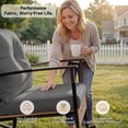 thumbnail image 6 of Deersky 3 Pieces Patio Furniture Set, Outdoor Bistro Table and Chairs Set of 2 with PE Wicker Chairs and Side Table for Backyard, Balcony, Porch, and Small Spaces, 6 of 9