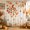 Orange Red, variant on Fall Pumpkins Shower Curtain, Waterproof Shower Curtains for Bathroom, Thanksgiving Autumn Maple Leaves Wood Grain Washable Fabric Bathtub Curtain Set Bath Decor with 12 Hooks Extra Long 72"x96"