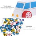 thumbnail image 3 of OULII 1 Set Traffic Signs Toys Building Block Wood for Child Playtime Safety Awareness Education, 3 of 4